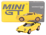 Lancia Stratos HF Stradale Giallo Fly Yellow Limited Edition to 1440 pieces Worldwide 1/64 Diecast Model Car by Mini GT image 3