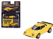 Lancia Stratos HF Stradale Giallo Fly Yellow Limited Edition to 1440 pieces Worldwide 1/64 Diecast Model Car by Mini GT image 4