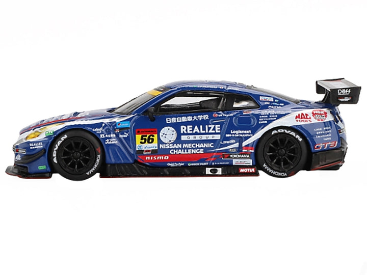 Nissan GT-R NISMO GT3 #56 Joao Paulo de Oliveira - Teppei Natori "REALIZE Nissan Mechanic Challenge GT-R" "Super GT Series" (2023) Limited Edition 1/64 Diecast Model Car by Mini GT image 2