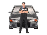 MINI GT Nissan Skyline GT-R R32 gunmetal Tsugio Matsuda figure 1:64 MGT00869, product image 4