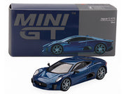 Jaguar C-X75 Blue Metallic Limited Edition 1/64 Diecast Model Car by Mini GT image 4