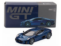 Jaguar C-X75 Blue Metallic Limited Edition 1/64 Diecast Model Car by Mini GT image 4