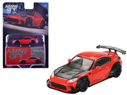 Toyota GR86 "LB-Nation - Liberty Walk" Red with Carbon Hood Limited Edition 1/64 Diecast Model Car by Mini GT image 4