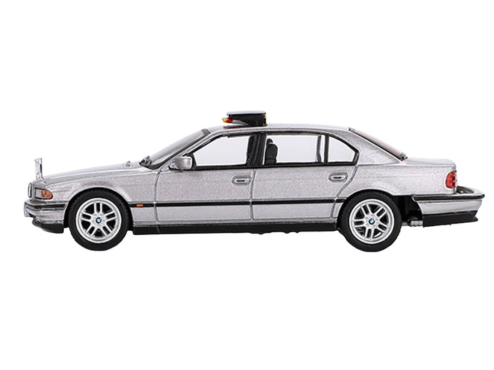 BMW 750IL Gray Metallic 007 James Bond "Tomorrow Never Dies" (1997) Movie Limited Edition 1/64 Diecast Model Car by Mini GT image 2