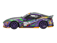 Toyota GR Supra KUHL RHD (Right Hand Drive) #91 Shingo Hatanaka "Evangelion Racing" "D1 Grand Prix" (2021) Limited Edition 1/64 Diecast Model Car by Mini GT image 2