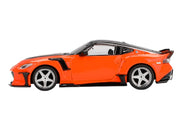 Nissan Z VeilSide FFZ400 Orange with Black Top Limited Edition 1/64 Diecast Model Car by Mini GT image 2