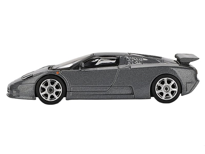 Bugatti EB110 Super Sport Grigio Scuro Dark Gray Metallic Limited Edition 1/64 Diecast Model Car by Mini GT image 2