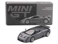 Bugatti EB110 Super Sport Grigio Scuro Dark Gray Metallic Limited Edition 1/64 Diecast Model Car by Mini GT image 4