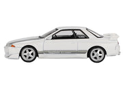 Nissan Skyline GT-R (R32) RHD (Right Hand Drive) "Veilside Combat C-I" White with Gray Stripes Limited Edition 1/64 Diecast Model Car by Mini GT image 2
