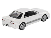 Nissan Skyline GT-R (R32) RHD (Right Hand Drive) "Veilside Combat C-I" White with Gray Stripes Limited Edition 1/64 Diecast Model Car by Mini GT image 3