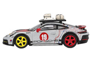 Porsche 911 Dakar #19 "Uncle Rally" Gray with Graphics and Roof Rack Limited Edition 1/64 Diecast Model Car by Mini GT image 2