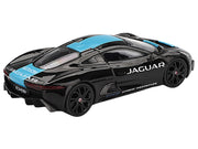 Jaguar C-X75 Black with Light Blue Stripe Limited Edition 1/64 Diecast Model Car by Mini GT image 3