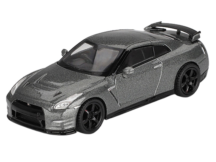 Nissan GT-R Nismo R35 CRS Version RHD (Right Hand Drive) Dark Metal Gray Metallic Limited Edition 1/64 Diecast Model Car by Mini GT image 2