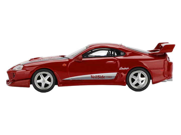 Toyota Supra "VeilSide Combat V-I" Red Limited Edition 1/64 Diecast Model Car by Mini GT image 2