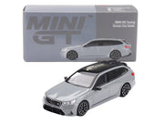BMW M5 Touring Brooklyn Gray Metallic with Sunroof 1/64 Diecast Model Car by Mini GT image 4