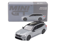 BMW M5 Touring Brooklyn Gray Metallic with Sunroof 1/64 Diecast Model Car by Mini GT image 4