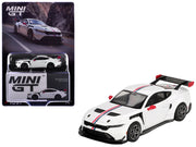 Ford Mustang GTD "Spirit of America" White with Red and Blue Stripes Limited Edition 1/64 Diecast Model Car by Mini GT