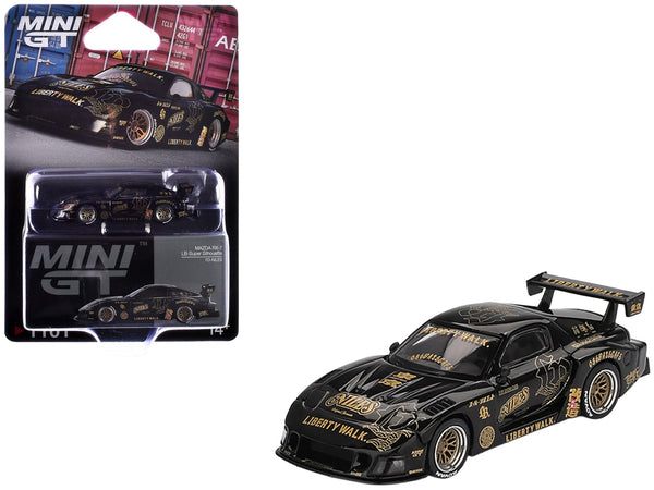 MINI GT Mazda RX-7 LB-Super Silhouette FD-NILES black gold 1:64 MGT01101, product image 1