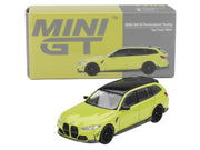 BMW M3 M Performance Touring Sao Paulo Yellow with Black Top Limited Edition 1/64 Diecast Model Car by Mini GT image 4