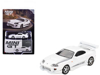 MINI GT 1:64 Toyota Supra VeilSide Combat V-I in white.