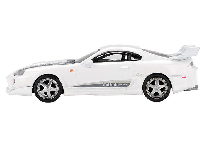 Toyota Supra "VeilSide Combat V-I" White Limited Edition 1/64 Die Cast Model Car by Mini GT image 2