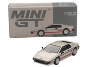 Lotus Esprit Turbo Silver Metallic with Red Stripes Limited Edition 1/64 Diecast Model Car by Mini GT image 4