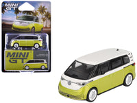 MINI GT 1:64 Volkswagen ID. Buzz in Pomelo Yellow metallic and Candy White.
