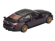 BMW M4 M-Performance Daytona Violet Metallic with Carbon Top Limited Edition 1/64 Diecast Model Car by Mini GT image 3
