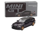 BMW M4 M-Performance Daytona Violet Metallic with Carbon Top Limited Edition 1/64 Diecast Model Car by Mini GT image 4