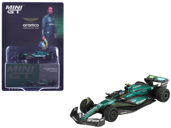 MINI GT 1:64 Aston Martin AMR24 #14 Fernando Alonso, Canadian Grand Prix 2024.