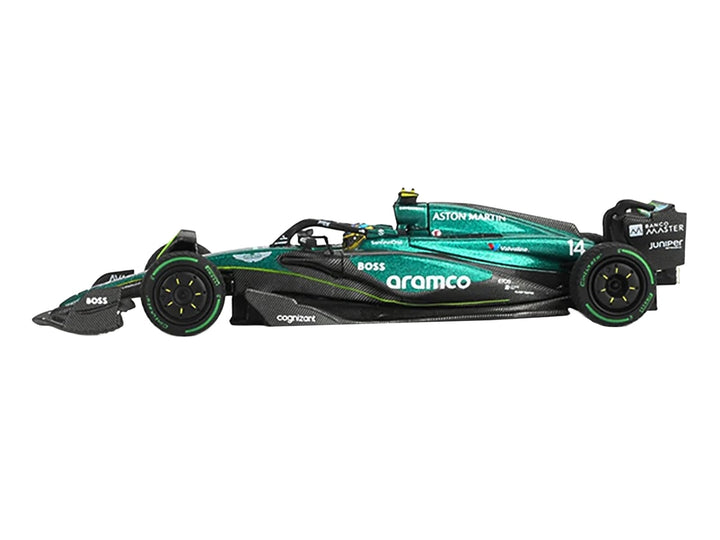 Aston Martin AMR24 #14 Fernando Alonso Formula One F1 "Canadian GP" (2024) Limited Edition 1/64 Diecast Model Car by Mini GT image 2