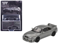 MINI GT 1:64 Nissan Skyline GT-R NISMO BCNR33 CRS in Dark Metal Gray metallic.
