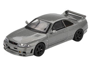 Nissan Skyline GT-R (NISMO BCNR33 CRS Version) RHD (Right Hand Drive) Dark Metal Gray Metallic Limited Edition 1/64 Diecast Model Car by Mini GT image 2