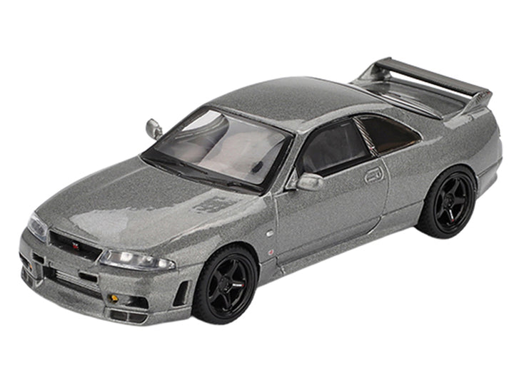 Nissan Skyline GT-R (NISMO BCNR33 CRS Version) RHD (Right Hand Drive) Dark Metal Gray Metallic Limited Edition 1/64 Diecast Model Car by Mini GT image 2