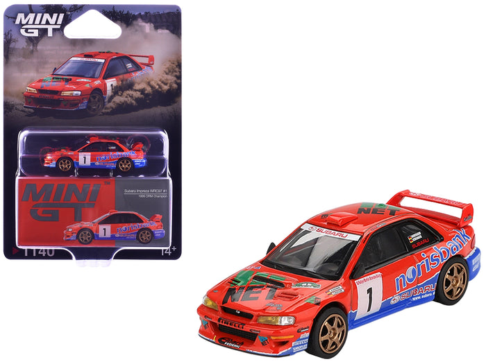 MINI GT 1:64 Subaru Impreza WRC97 #1 Armin Kremer and Fred Berssen, DRM 1999.