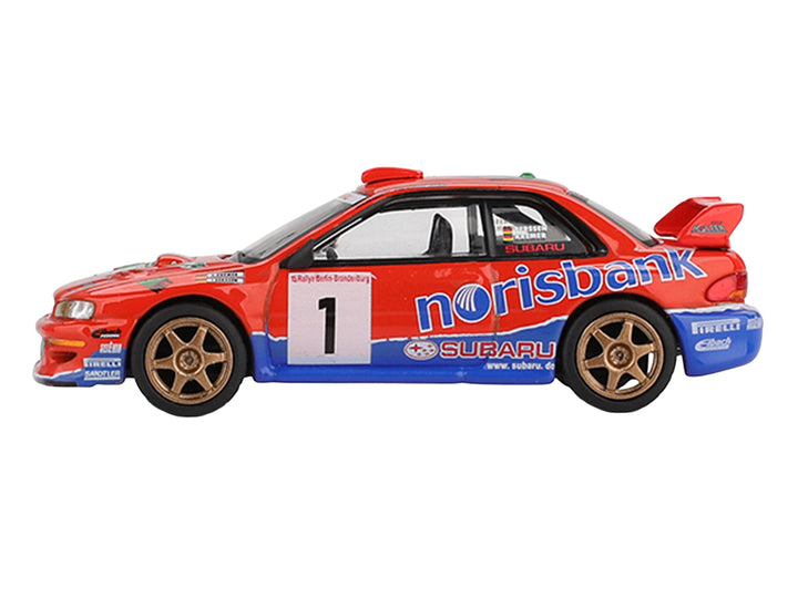 Subaru Impreza WRC97 #1 Armin Kremer - Fred Berssen Champion "Deutsche Rallye Meisterschaft (DRM)" (1999) Limited Edition 1/64 Diecast Model Car by Mini GT image 2