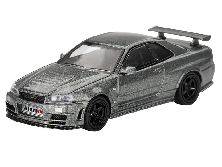 Nissan Skyline GT-R (NISMO BNR34 CRS Version) RHD (Right Hand Drive) Dark Metal Gray Metallic Limited Edition 1/64 Diecast Model Car by Mini GT image 2