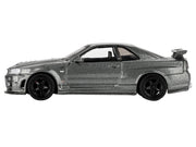 Nissan Skyline GT-R (NISMO BNR34 CRS Version) RHD (Right Hand Drive) Dark Metal Gray Metallic Limited Edition 1/64 Diecast Model Car by Mini GT image 3