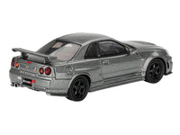 Nissan Skyline GT-R (NISMO BNR34 CRS Version) RHD (Right Hand Drive) Dark Metal Gray Metallic Limited Edition 1/64 Diecast Model Car by Mini GT image 4