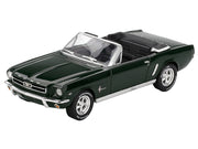 1964 Ford Mustang Convertible Highland Green Limited Edition 1/64 Diecast Model Car by Mini GT image 2