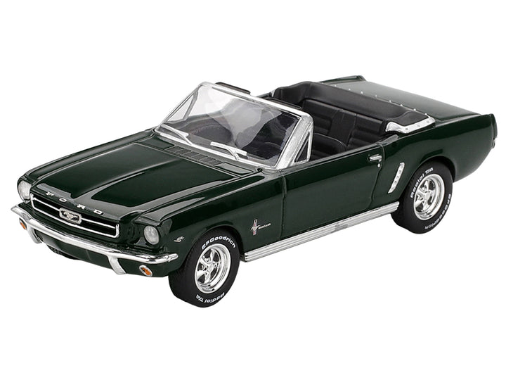 1964 Ford Mustang Convertible Highland Green Limited Edition 1/64 Diecast Model Car by Mini GT image 2