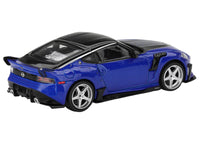 Nissan Z VeilSide FFZ400 Seiran Blue Metallic with Black Top Limited Edition 1/64 Diecast Model Car by Mini GT image 4