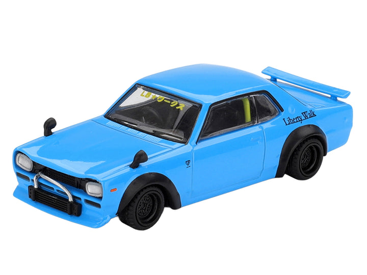 Nissan LB-Works Hakosuka RHD (Right Hand Drive) Baby Blue Limited Edition 1/64 Diecast Model Car by Mini GT image 2