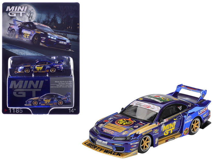 MINI GT 1:64 Nissan Silvia S15 #555 Yukio Fausto, Formula Drift Japan 2025 Halloween Special.