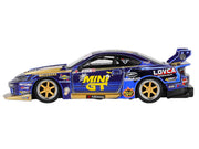 Nissan Silvia (S15) LB-Super Silhouette RHD (Right Hand Drive) #555 Yukio Fausto "Team MINI GT Liberty Walk" Halloween Special "Formula Drift Japan" (2025) Limited Edition 1/64 Diecast Model Car by Mini GT image 3