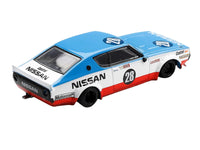 Nissan Skyline Kenmeri RHD (Right Hand Drive) #28 "Liberty Walk - Nissan Racing 1975 Concept" Blue and White with Red Stripes Limited Edition 1/64 Diecast Model Car by Mini GT image 4