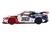 Ford Mustang GTD "America 250 - USA Exclusive" White with American Flag Graphics Limited Edition 1/64 Die Cast Model Car by Mini GT image 3