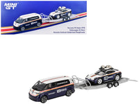MINI GT 1:64 Roughroads set with Porsche 911 Dakar #718, Volkswagen ID. Buzz and trailer.