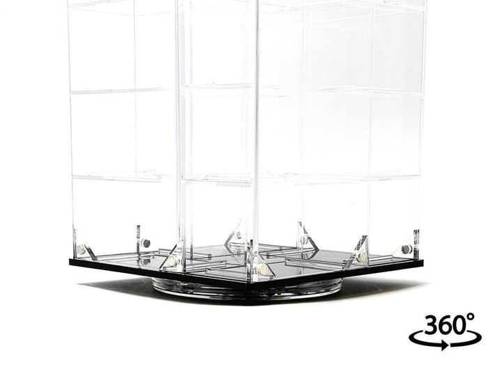 Acrylitower Showcase 24 Car Display Desktop Spinner with Cover Clear "Mijo Exclusives" for 1/64 Scale Models image 2