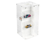 Acrylitower Showcase 24 Car Display Desktop Spinner with Cover White "Mijo Exclusives" for 1/64 Scale Models image 3
